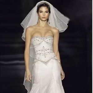 Badgley Mischka Collection Wedding Gown Sz. 12.